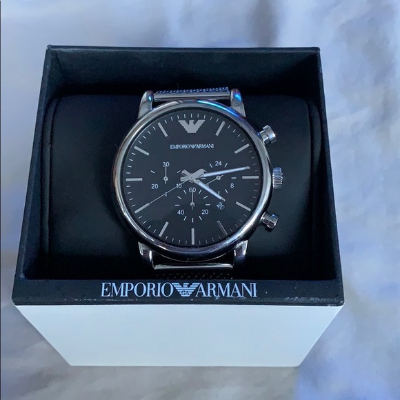 Emporio Armani Silver Watch - Picture 1 of 4
